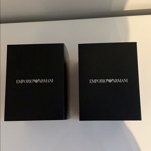 Brand New Emporio Armani His & Her Classic Chronograph Watches